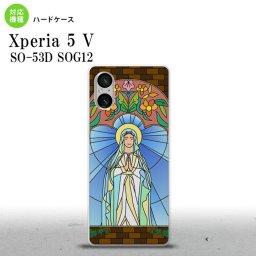 Xperia 5V Xperia 5V 背面ケース カバー ステンドグラス風 おしゃれ マリア様 ステンドグラス風 2023年 10月発売 nk-xp55-sg56