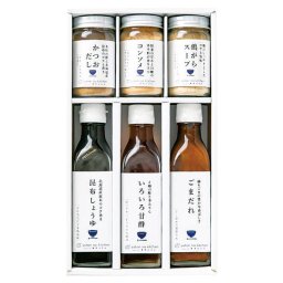 ゆとりのキッチン 料理家 栗原はるみ監修 調味料6本セット  ／ドレッシング 調味料 食品 お中元 御中元 ギフト 暑中 残暑 お盆 初盆 新盆 お供 御供 ギフト 2026 送料無料 ギフト プレゼント プチギフト 内祝い 快気祝い 出産祝い 結婚祝い 引出物 新築祝い お返し