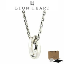 ライオンハート ネックレス メンズ ロゴ ダブルリング ネックレス SV925 LH-01NE0801 LION HEART クリスマス 誕生日 プレゼント ギフト 彼氏 【ネコポス】 ブランド 人気 ランキング