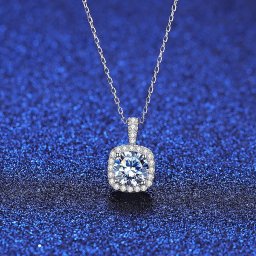 ネックレス レディース モアサナイト ホワイト シルバー925 シルバー 1ct msn22052426
