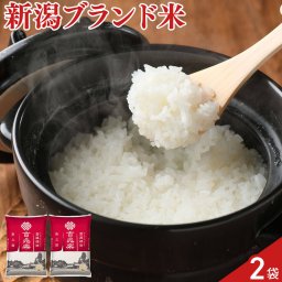 新潟県産米 雪温精法 新之助 2kg入 計2袋 お米 白米 青森 米 2kg 精米 国産米 ご飯