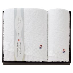 今治 しろきらり バスタオル&フェイスタオル  ／タオル 日用品・ヘルスケア お中元 御中元 ギフト 暑中 残暑 お盆 初盆 新盆 お供 御供 ギフト 2026 送料無料 ギフト プレゼント プチギフト 内祝い 快気祝い 出産祝い 結婚祝い 引出物 新築祝い お返し