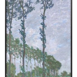 クロード モネ Wind Effect, Series of The Poplars A3 サイズ ポスター アート おしゃれ 絵画 インテリア 北欧 イラスト マット紙 艶消し アートパネル 額 フレーム デザイン 壁掛け ギフト 新築祝い ディスプレイ 引越し祝い　新生活　空間デザイン 