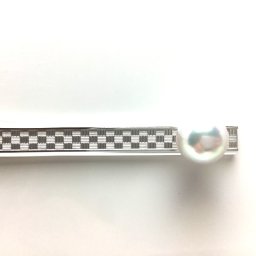 真珠 ネクタイピン パール アコヤ真珠 9.5mm ホワイトシルバーブルー シルバー 68236 イソワパール
