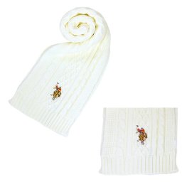ユーエスポロ アッスン マフラー U.S. POLO ASSN. マフラー 447464-WHITE レディース メンズ WHITE ホワイト マフラー