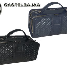 カステルバジャック 正規品 メンズ レディース  カステルバジャック CASTELBAJAC エポス メッシュ 編み込み ダブルファスナーセカンドバッグ 065224 65224 ikt02 旅行 ギフト