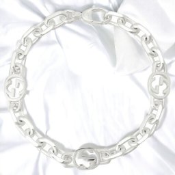 グッチ GUCCI 620798 J8400 8106 18cm インターロッキングG ダブルG チェーン ブレスレット シルバー メンズ レディース アクセ プレゼント 実用的