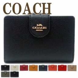 コーチ COACH 財布 二つ折り財布 レディース ロゴ ブラック 黒 6390 ブランド 人気