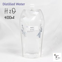 「蒸留水 4000ml 詰め替え用」 スキンケア 化粧水 ローション 芳香蒸留水 アロマウォーター  保湿 植物水 日本製　精製水