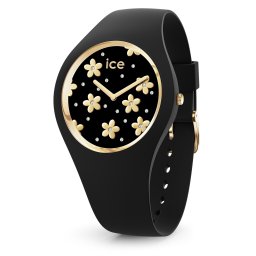 2年保証 新品 40mm ICE WATCH アイスウォッチ ICE flower アイス フラワー 腕時計 016668 SWAROVSKI スワロフスキー Medium ミディアム メンズ レディース ユニセックス Precious black プレシャスブラック ブラック 黒 2H