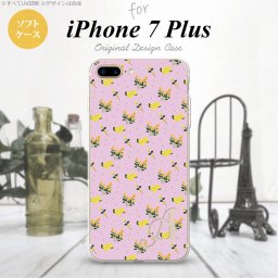 【iPhone7plus】【スマホケース/スマホカバー】【アイフォン7plus】iPhone7plus スマホケース カバー アイフォン7plus ソフトケース イニシャル 花柄・バラ（F） ピンク nk-i7plus-tp252ini【メール便送料無料】