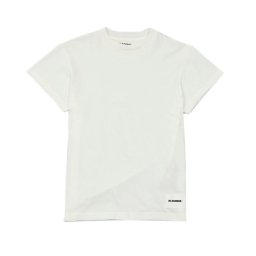 ジルサンダー Jil Sander ジルサンダー+ Tシャツ 同色3枚セット 半袖 クルーネック トップス アパレル J47GC0001 J45048 100 S M L T-SHIRT SS 3 PACK メンズ ホワイト オーガニックコットン