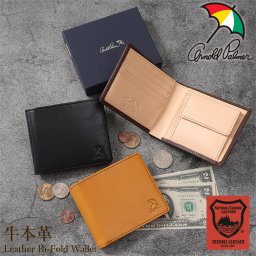 4ap3692 Arnold Palmer 栃木レザー 2つ折り財布