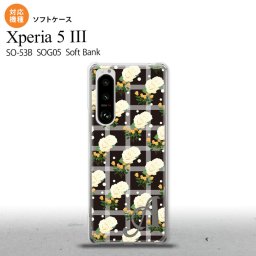 SO-53B SOG05 Xperia5 ケース ソフトケース 花柄 バラ チェック 黒 +アルファベット オススメ 人気 おしゃれ スマート シンプル nk-xp53-tp253i