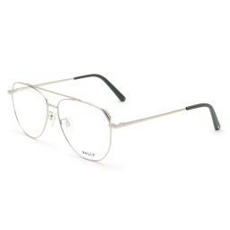バリー BALLY フレーム メガネ 眼鏡 フレームのみ ノーズパッド BY5035H/V-018-57 アイウェア EYEWEAR アビエーター型 ティアドロップ型 オプティカルフレーム メンズ レディース ユニセックス シルバー