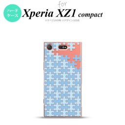 【SO02K】【スマホケース/スマホカバー】【エクスペリア XZ1】SO02K スマホケース Xperia XZ1 Compact SO-02K カバー エクスペリア XZ1 パズル 水色 nk-so02k-1206【メール便送料無料】