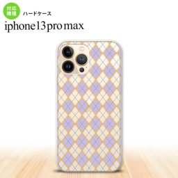 iPhone13ProMax iPhone13 Pro Max ケース ハードケース アーガイル クリア 紫 iPhone13 プロ マックス 6.7インチ おしゃれ かわいい メンズ レディース キッズ デザインたくさん nk-i13pm-1410