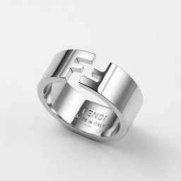 フェンディ FENDI 7AJ193 B08 リング メンズ アクセサリー 指輪  FFモチーフ シンプル ジュエリー カジュアル ギフト プレゼント お祝い 記念 シルバー