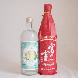 宮崎本店日本酒×焼酎2本セット(キンミヤ焼酎 25度 宮の雪 純米) 720ml×2本