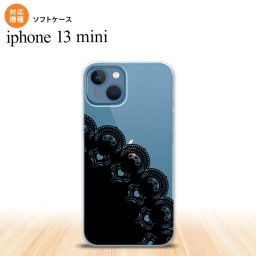 iPhone13mini iPhone13 mini ケース ソフトケース レース A 黒 iPhone ミニ 5.4インチ  おしゃれ かわいい メンズ レディース キッズ デザインたくさん nk-i13m-tp722
