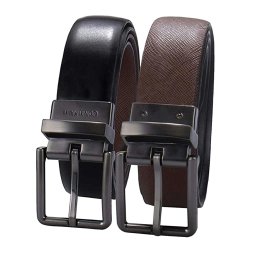 カルバンクライン Calvin Klein(CK) レザー ベルト ビジネス スーツ 小物 ネイビー ブラウン ブラック シンプル リバーシブル 11CK010002 014 メンズ ブラック+ブラウン