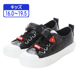 子供用 カジュアル スニーカー レザータイプ 面ファスナー付き JW811 (16.0cm~19.5cm)