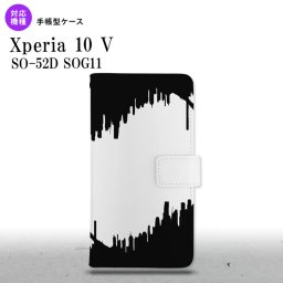 Xperia10V Xperia10V 手帳型スマホケース カバー ホラー 黒 2023年 7月発売 nk-004s-xp105-dr194