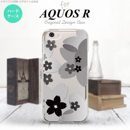【SH03J】【スマホケース/スマホカバー】【アクオス R】SH03J スマホケース AQUOS R SH-03J カバー アクオス R 花柄・サクラ 黒 nk-sh03j-055【メール便送料無料】
