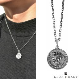 ライオンハート レガシー コイン ネックレス シルバー925 メンズ ブランド LION HEART