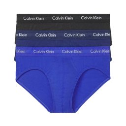 カルバンクライン Calvin Klein(CK) 下着 ブリーフ ビキニ コットン ストレッチ 3枚セット NB2613 904 メンズ ブラック+ブルー+ダークブルー