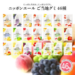 【46個セット】ニッポンエール ご当地グミ アソート グミ 詰め合わせ ご当地 お菓子 グルメ お土産 名産 果実グミ プレゼント パーティ ギフト 食品