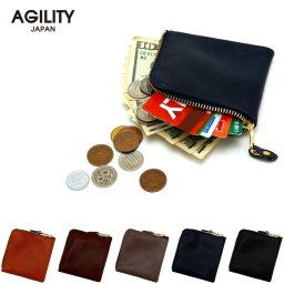『スクエアウォレット』(全5色)リザードエンボス/【L字ファスナー 財布 コンパクト メンズ レディース スリム 薄型 薄い 正方形 革 レザー 本革  ハーフウォレット 日本製】【AGILITY affa(アジリティアッファ)】(0869)[M便 3/3]
