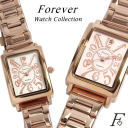 【Forever】 【フォーエバー】 レディース 腕時計 とけい ウォッチ 女性 天然ダイヤモンド ステンレス FL-710A Ladies ピンクゴールド ハート