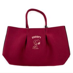   スヌーピー PEANUTS IP　グランデ　ヘウリー　Peanuts-8A トートバッグ バーガンディ  ルートート