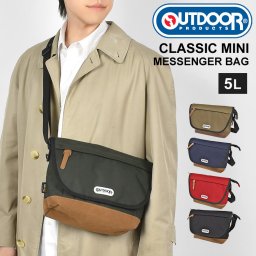 ショルダーバッグ OUTDOOR PRODUCTS アウトドア プロダクツ レディース メンズ キッズ 男の子 女の子 中学生 小学生 メッセンジャーバッグ マザーズバッグ 子供 斜め掛け 大容量 大きめ 黒 ブラック チャコール ネイビー 紺 赤 レッド ベージュ 茶色 ナイロン マチ広 鞄
