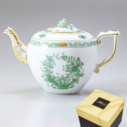 ヘレンド HEREND ティーポット インドの華 洋食器 手描き 800ml 606009 FV 606 【00606009-FV】 内祝い 洋食器 送別会 誕生日 お中元 結婚祝い 結婚式 高級【スペシャルラッピング660円(別売り)】 父の日 母の日 即日発送 成人祝い