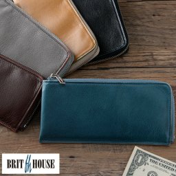 長財布 メンズ L字 ファスナー 本革 BRIT HOUSE メンズ長財布 L字ジッパー ソフトアンチックレザー  おしゃれ レザー ウォレット 革 かっこいい  【送料無料】 