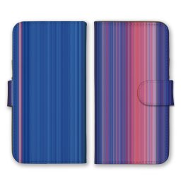 ＼全機種対応／ スマホケース 手帳型 スマホカバー 手帳タイプ スマートフォン ケース カバー ライン ストライプ ブルー レッド おしゃれ かっこいい カードホルダー付き カード収納 合皮 合成レザー