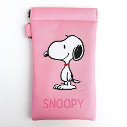 スヌーピー  PEANUTS  パカパカポーチ ポーチ 小物入れ ピンク ピンク   (MCOR)