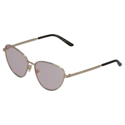 グッチ GUCCI サングラス UVカット GG0803S-005 アイウェア フォックス レディース シルバー+ブラック+パープル
