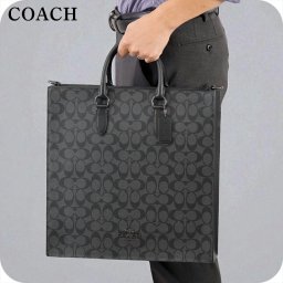 コーチ トートバッグ メンズ ブランド COACH CR314 QBMI5 チャコール/ブラック