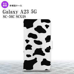 Galaxy A23 GalaxyA23 手帳型スマホケース カバー ダルメシアン 牛 クリア 2022年 10月発売 nk-004s-a23-dr479