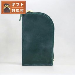 グレンロイヤル GLENROYAL カードポケット付きラウンド ジップキーケース 03-6255 メンズ レディース グリーン