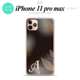 iPhone11ProMax iPhone11pro max スマホケース ハードケース ぼかし 花柄 黒 +アルファベット メンズ レディース nk-i11pm-1595i