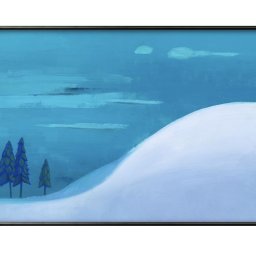 カール ウィーナー 青紫色の風景 A3 サイズ ポスター アート おしゃれ 絵画 インテリア 北欧 イラスト マット紙 艶消し アートパネル 額 フレーム デザイン 壁掛け ギフト 新築祝い ディスプレイ 引越し祝い　新生活　空間デザイン 