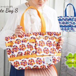 日本製 てんとう虫 ドット トートバッグS カスタマイズ ポーチ2個付き レッド オレンジ ブルー エコバッグ マザーズバッグ オシャレ かわいい A4 大きめ 大容量 軽量 ギフト プレゼント marie more メアリーモア #olt21SS