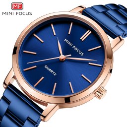 MINIFOCUS  ミニフォーカス 日本製ムーブメント レディース腕時計 女性用 時計  クォーツ ファッション 海外人気 欧米   防水 ステンレスベルト 【SALE】