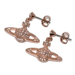 ヴィヴィアンウエストウッド ピアス Vivienne Westwood 62020025-02G120 MINI BAS RELIEF DROP EARRINGS ピンクゴールド レディース