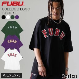 FUBU フブ Tシャツ トップス 半袖 メンズ レディース ブランド ロゴ クルーネック コットン 綿100 オーバーサイズ ティーシャツ アメカジ ユニセックス 男女兼用  ストリート系 ヒップホップ hiphop B系 カジュアル 2024ss karlas