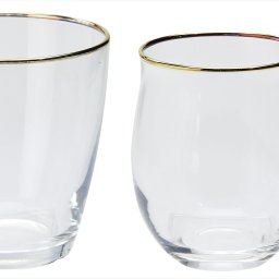 Cheers 飲み比べセットミニ  喉ごしグラスφ90×94mm（360ml）、くちあたりグラスφ70×90mm（280ml）